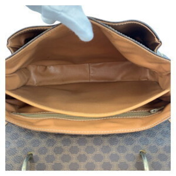 Celine Brown Handbag Leather Macadam - Picture 8 of 9